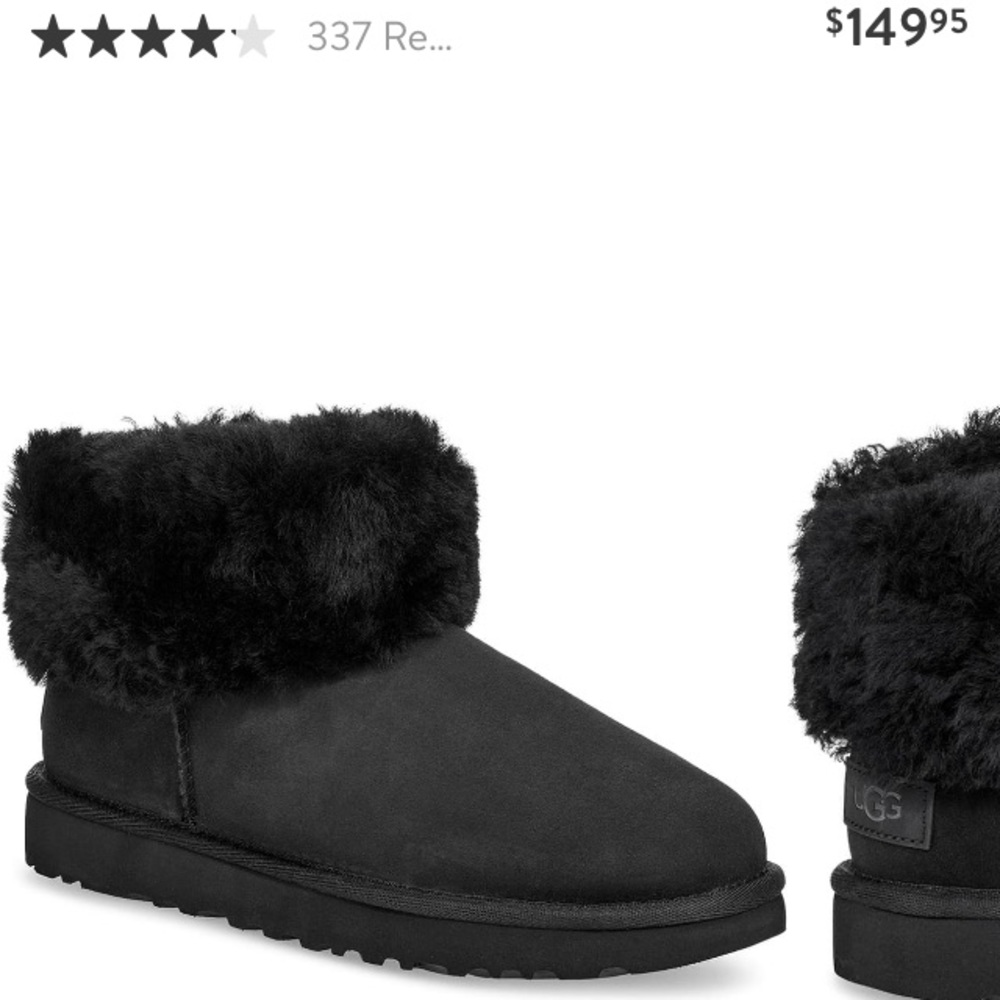 Mini Fluff Ugg Shearling Bootie - image 1